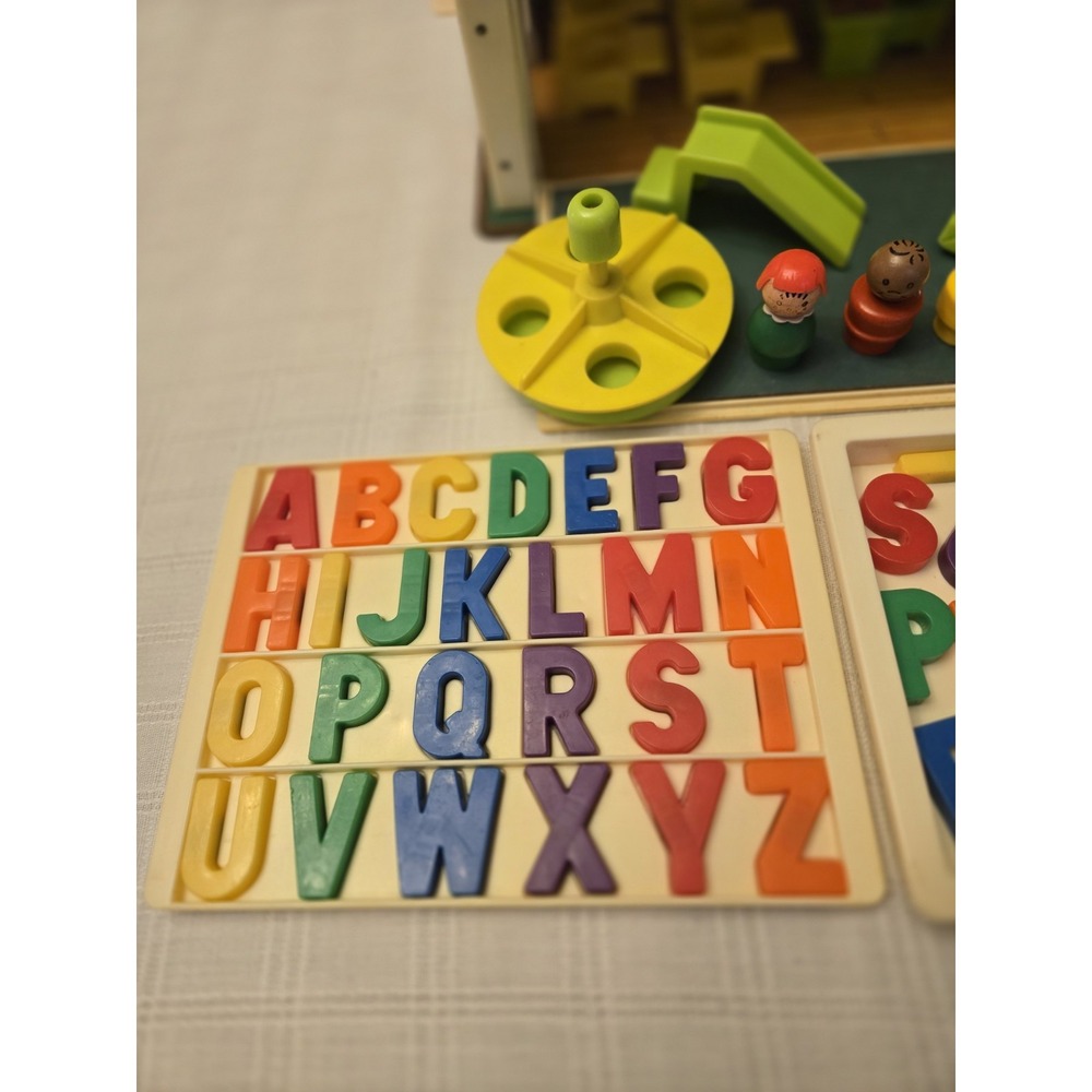 Vtg Fisher Price Little People 923 Family School House Nursery Play Wood *READ - Picture 11 of 12